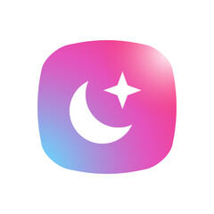 Star & Moon - Mobile App Icon