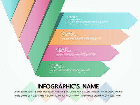 Four option cone infographic template with icons for business presentation