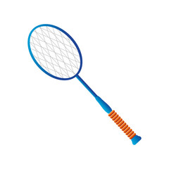 badminton racket sport equiment detailed design icon