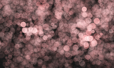Pink bokeh background. Night backdrop. Pink and black colors.