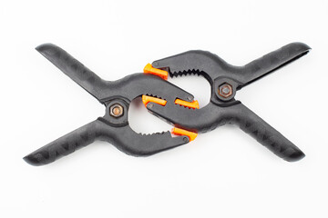 Obraz premium two black pegs on a white background