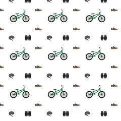 pattern background, of bicycles and cycling articles