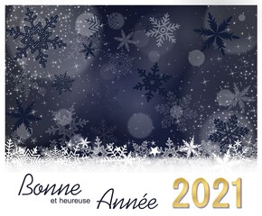 Carte avec espace texte pour les voeux de fin d'année