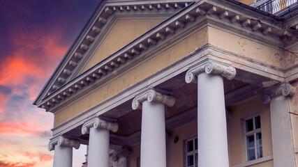 Krimulda Palace in Gauja National Park Near Sigulda, Latvia. Krimulda Manor, Rehabilitation Clinic