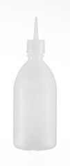 Blank white squeeze sauce bottle mock up
