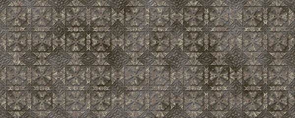 Seamless floral temple pattern background