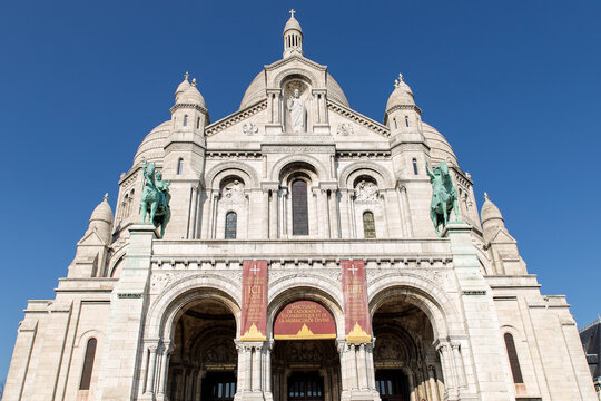 Basilica del Sagrado Corazon o Sacre Coeur en la ciudad de Paris, en el pais de Francia