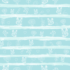gentle spring pattern, with butterfly silhouettes. For paper, covers, fabric, gift wrapping.
