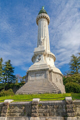 Fototapeta na wymiar Lighthouse Vittoria in Trieste Italy