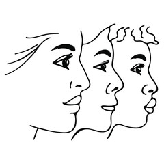 Vector illustration of Beautiful woman spa treatment. Beauty procedures