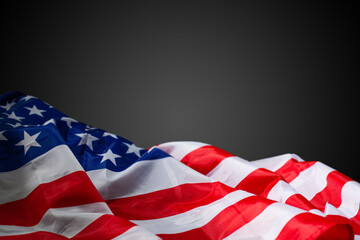 United States of America flag. Image of the american flag flying