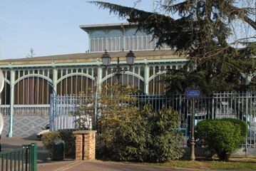 Ville de Nogent-sur-Marne, le Pavillon Baltard, rescapé des 12 pavillons des Halles de Paris, Monument Historique en 1982, département du Val de Marne, France