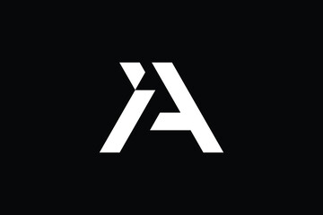 AD logo letter design on luxury background. DA logo monogram initials letter concept. AD icon logo design. DA elegant and Professional letter icon design on black background. AD DA