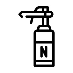 cryodestruction tool line icon vector illustration sign