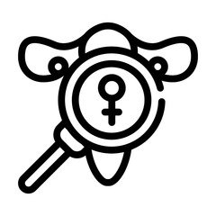 comprehensive examination line icon vector illustration sign