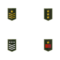Set Military Wave Logo Template vector symbol