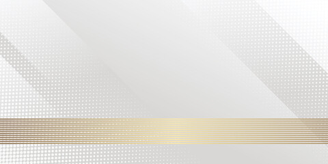 Modern abstract light silver background vector. Elegant concept design with golden line. 
