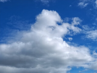 Obraz premium cloudy weather with blue sky and sun