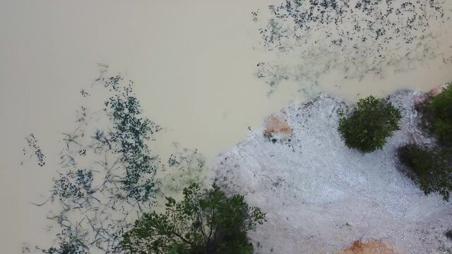 Abandoned kaolin quarry