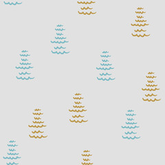 Simple vector repeat pattern with abstract trees