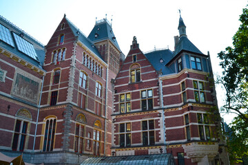 National Museum (Rijksmuseum) in Amsterdam, The Netherlands. This is a Dutch museum dedicated to arts and history in Amsterdam.