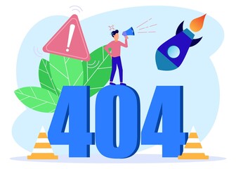 Illustration vector graphic cartoon character of not connected