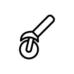pizza slicer icon, vector, design trendy