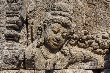 Fototapeta na wymiar details in Borobudur Temple