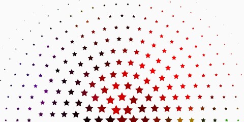 Light Multicolor vector layout with bright stars.