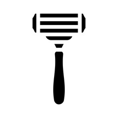 shower room glyph icon vector illustration sign