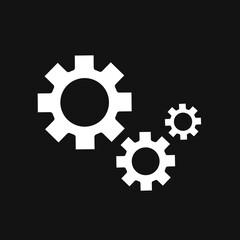 Settings vector icon. Illustration for graphic and web design.