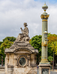 Fototapeta na wymiar Monument in the Place de la Concorde in Paris