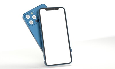 modern mobile smartphone digital 3d isolated