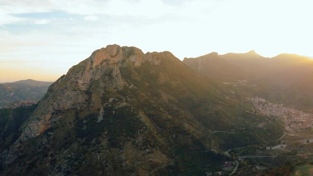 Vista aerea di Stilo, Calabria. 