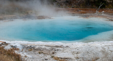Yellowstone National Park Geyser