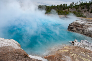 Yellowstone National Park Geyser