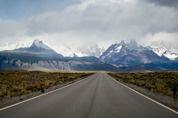 Fototapeta na wymiar mountains of Patagonia in South America