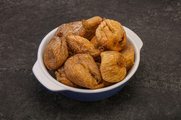 Dry sweet fig fruit heap