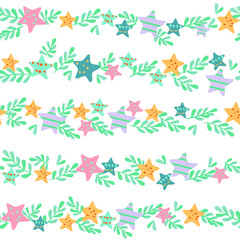 vector seamless pattern with owls and christmas motives. festive patterns for decorating children's clothing and rooms. Patterns for textiles and packaging Scandinavian style