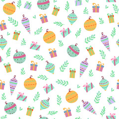 vector seamless pattern with owls and christmas motives. festive patterns for decorating children's clothing and rooms. Patterns for textiles and packaging Scandinavian style
