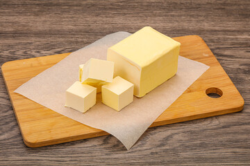 Dairy natural yellow butter piece
