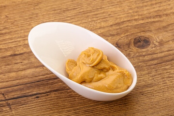 Peanut butter in the bowl