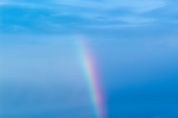 Rainbow on a blue sky