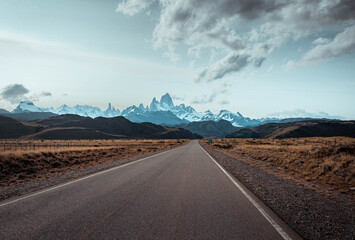 Forests and mountains of Patagonia in South America