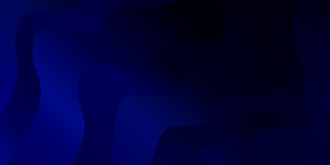 Dark BLUE vector texture with curves.