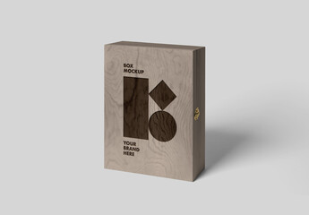 Wood Box Mockup