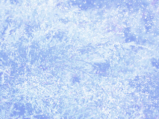 Fototapeta na wymiar Christmas tree branches covered with the first snow. Winter theme for a holiday card.