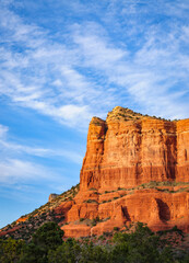 Cliff side of a Butte at Sedona, Arizona