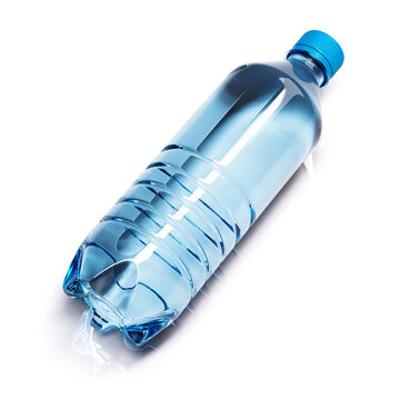 Plastic bottle with water 3D