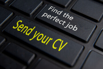 Keyboard. Find a Job, find the perfect job